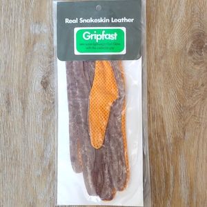 Vintage Gripfast Real Snakeskin Leather Women's Golf Glove